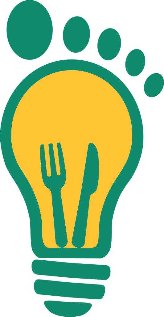 Logo Foodprintsight Logo of Foodprintsight, combining a footprint and a lightbulb. We give insight into the environmental and social impact of food products through life cycle assessment (LCA) and carbon footprint