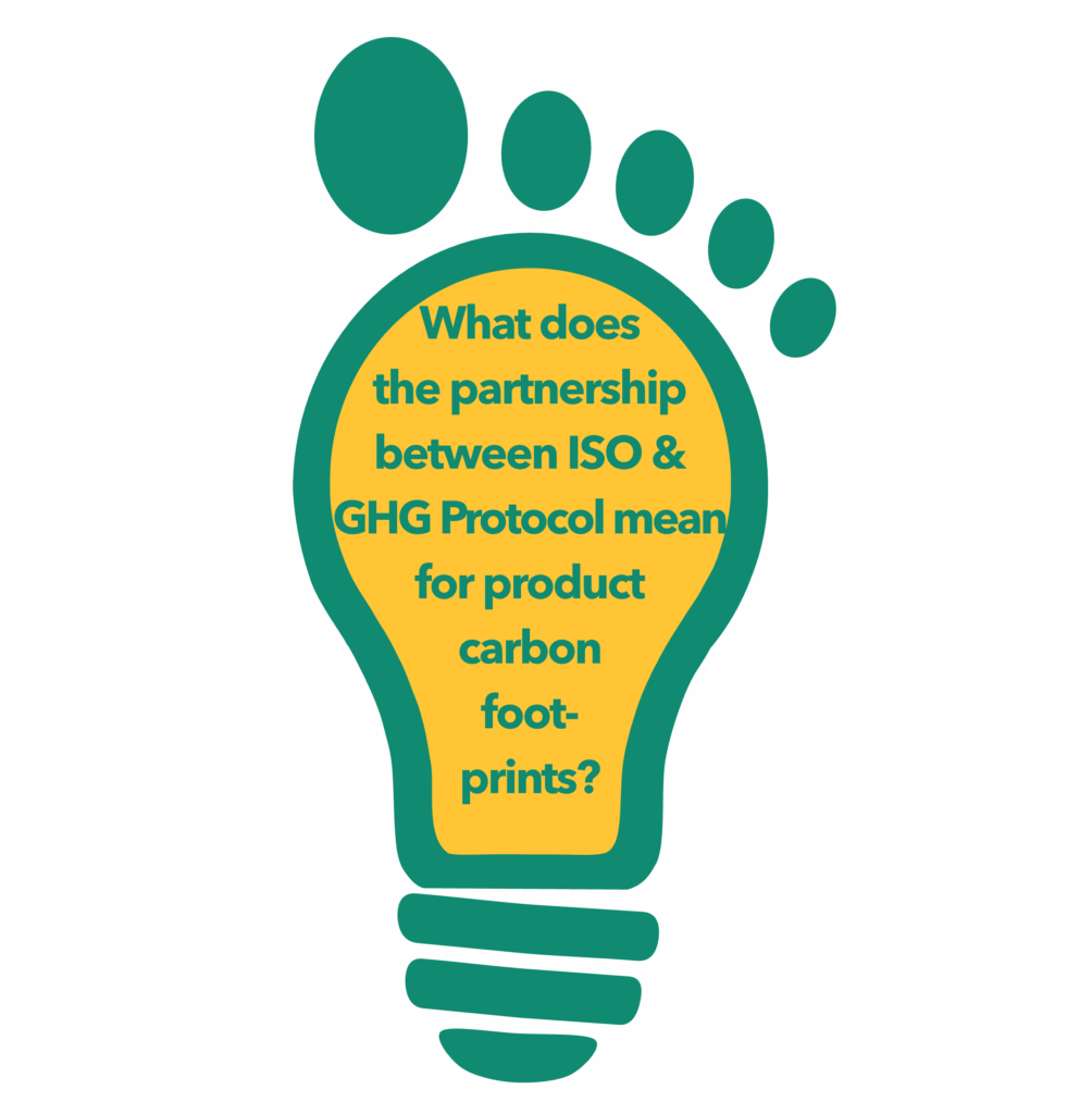 What does the announced harmonisation/partnership between GHG protocol & ISO standards mean for carbon footprinting at product level (PCF)?